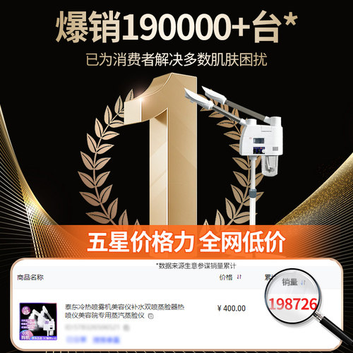 泰东冷热喷雾机美容仪补水双喷蒸脸器热喷仪美容院专用蒸汽蒸脸仪 - 图3