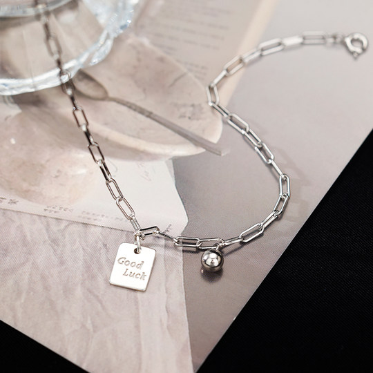 S925纯银幸运脚链2025新款爆款好运送女生礼物小众设计感足链脚饰