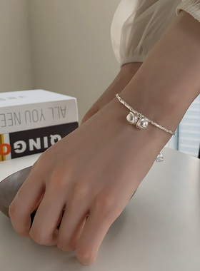 925碎银子纯银手链百搭官方旗舰店叮当轻奢小众设计简约轻奢手饰