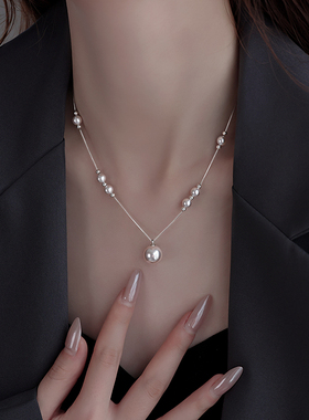 施家珍珠项链女2025新款爆款