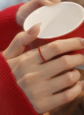 铜红线女士食指戒新年配饰