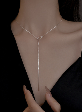 银奥925纯银十字链女项链