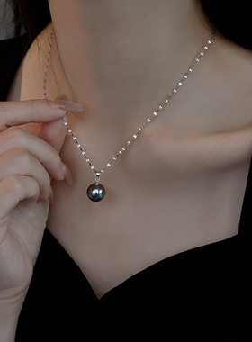 银奥925纯银女生气质项链