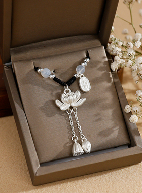 银奥999银女生中国风项链