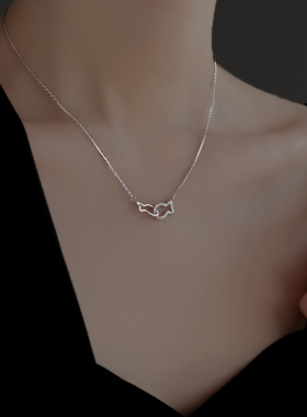 银奥999纯银十字链女鱼你相伴