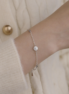 999足银星钻手链女轻奢简约