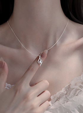小众爆款999银项链精致时尚气质