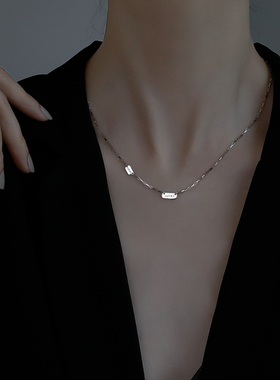 925小众设计感女夏银项链