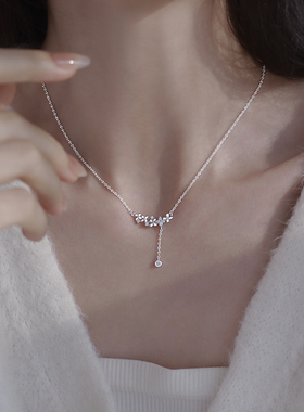 999足银麦穗项链女2025新款