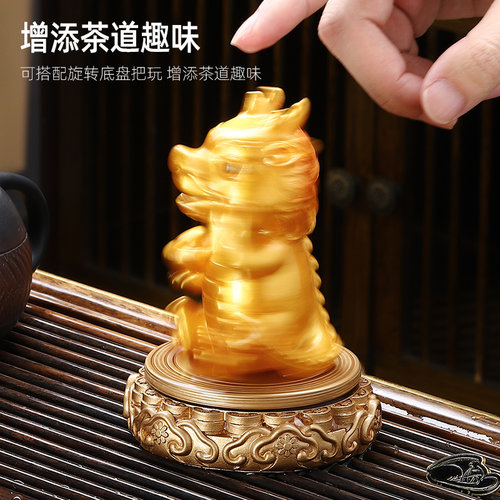 创意变色茶宠摆件温变树脂茶宠十二生肖龙茶从宠茶桌茶台茶具摆件 - 图3