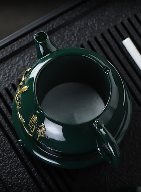 西施壶装饰烟灰缸办公烟缸功夫茶道配件茶具摆设茶壶带盖中式小众