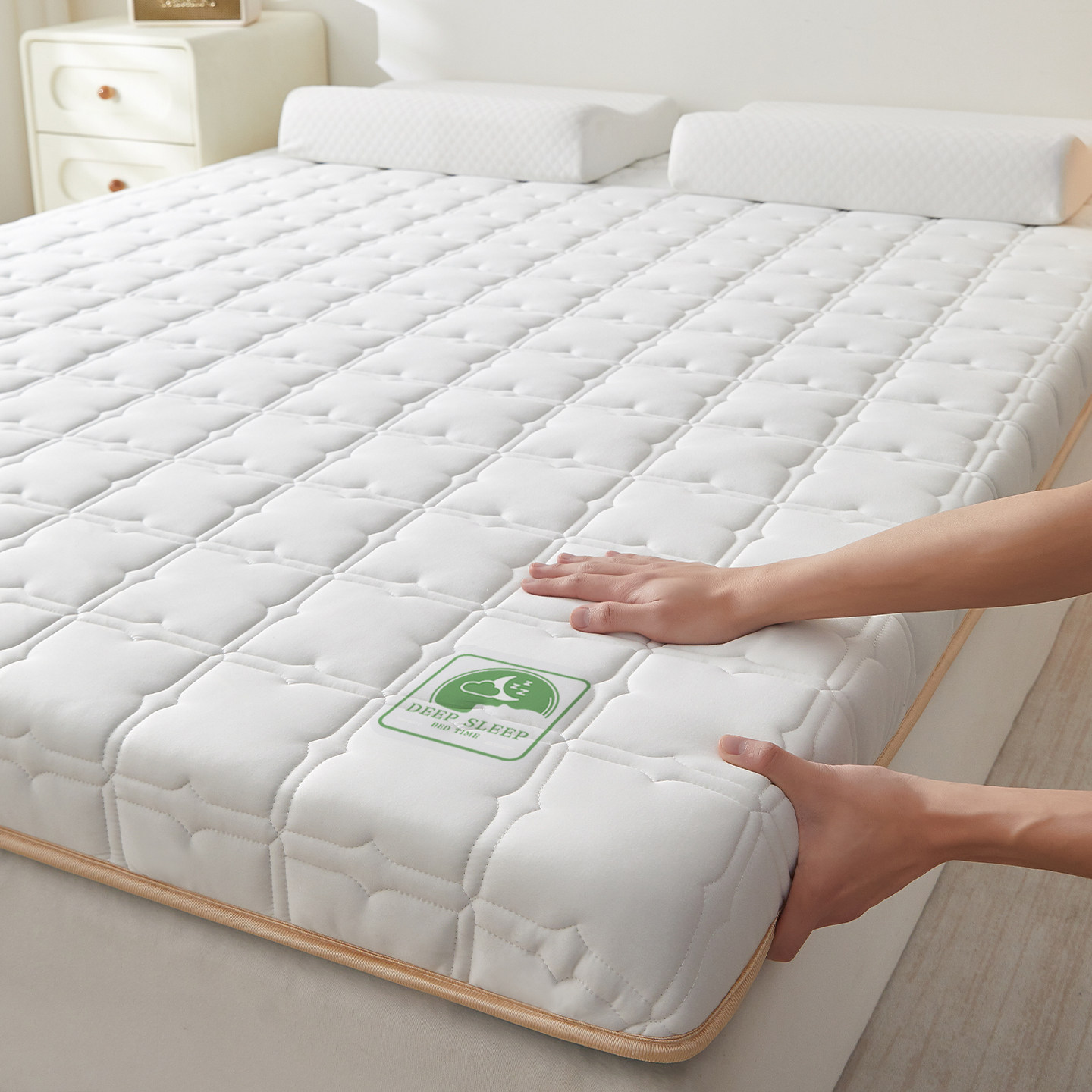 乳胶床垫软垫家用卧室高密度海绵垫1米5榻榻米垫被褥子加厚不塌陷,淘宝优惠券,粉丝福利购,淘宝优惠卷