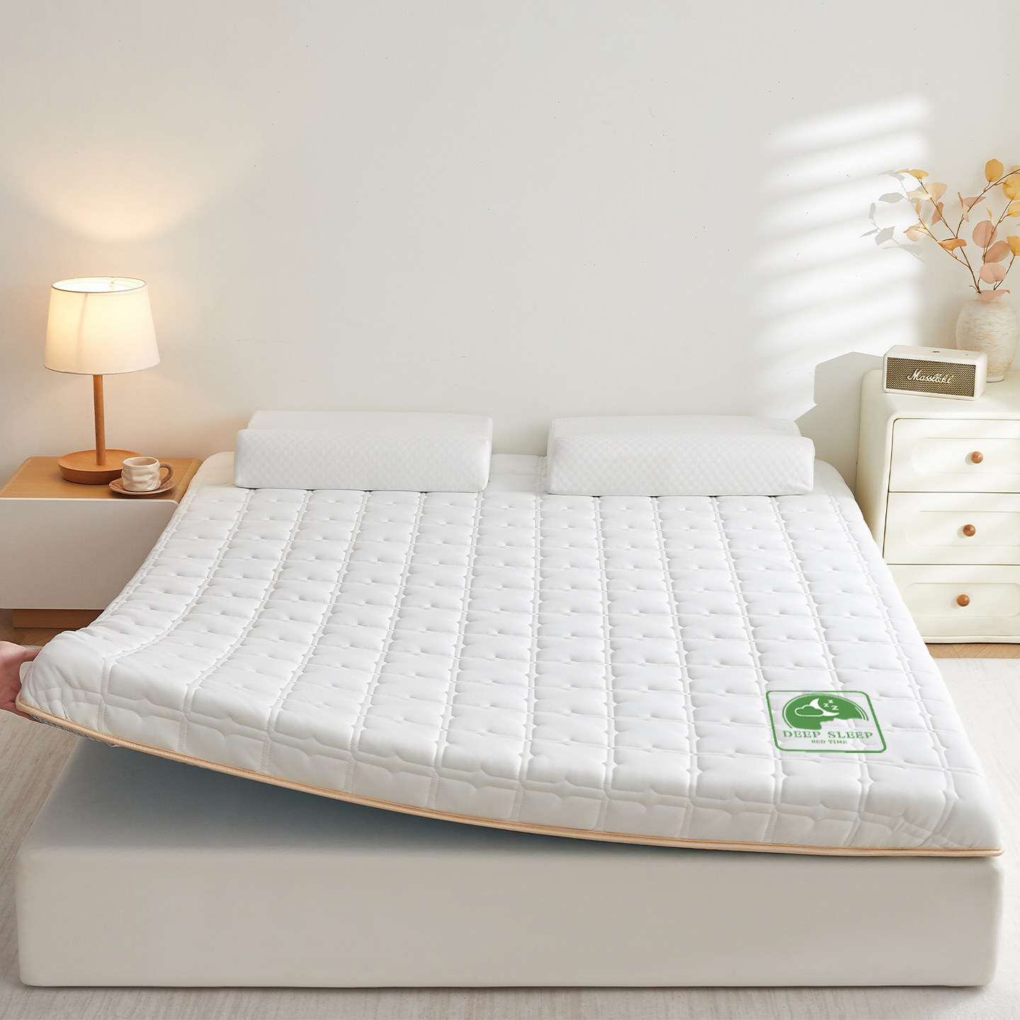 乳胶床垫软垫家用卧室高密度海绵垫1米5榻榻米垫被褥子加厚不塌陷,淘宝优惠券,粉丝福利购,淘宝优惠卷