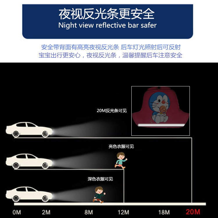 通用儿童电动摩托车安全绑带骑车带娃防摔背宝宝坐电瓶车小孩后座 - 图2