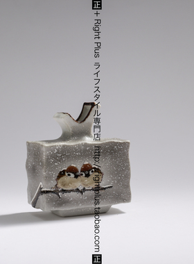 日本进口九谷烧作家手绘花器陶瓷