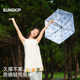 SUNSKIP floral 50% off sunshade umbrella, anti-UV portable capsule sun umbrella, compact portable sunscreen umbrella for women