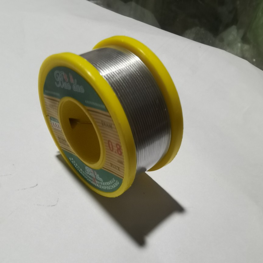 宝岛0.8mm焊锡丝家用电烙铁焊接高纯度50%焊锡丝带松香环保锡80g - 图2
