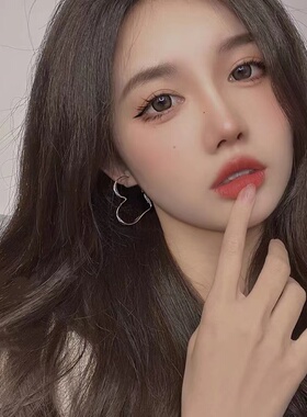 小众设计高级感女极简风爱心耳环