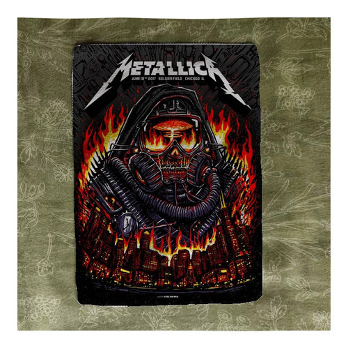 金属乐队印花柔软桃皮绒布贴多用途摇滚朋克diy remake需线缝 - 图2