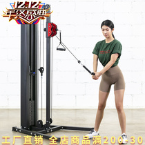 Multifunctional double pull flying bird counterweight trainer parallel high school low level rowing neck and shoulder arm leg integrated fitness apparatus