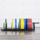 Strength area removable rack trolley barbell plate rack