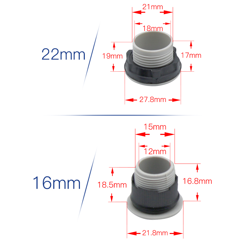 信号指示灯按钮开关面板塞孔塞堵塞冒堵头22 16 30mm黑色灰色帽盖 - 图2
