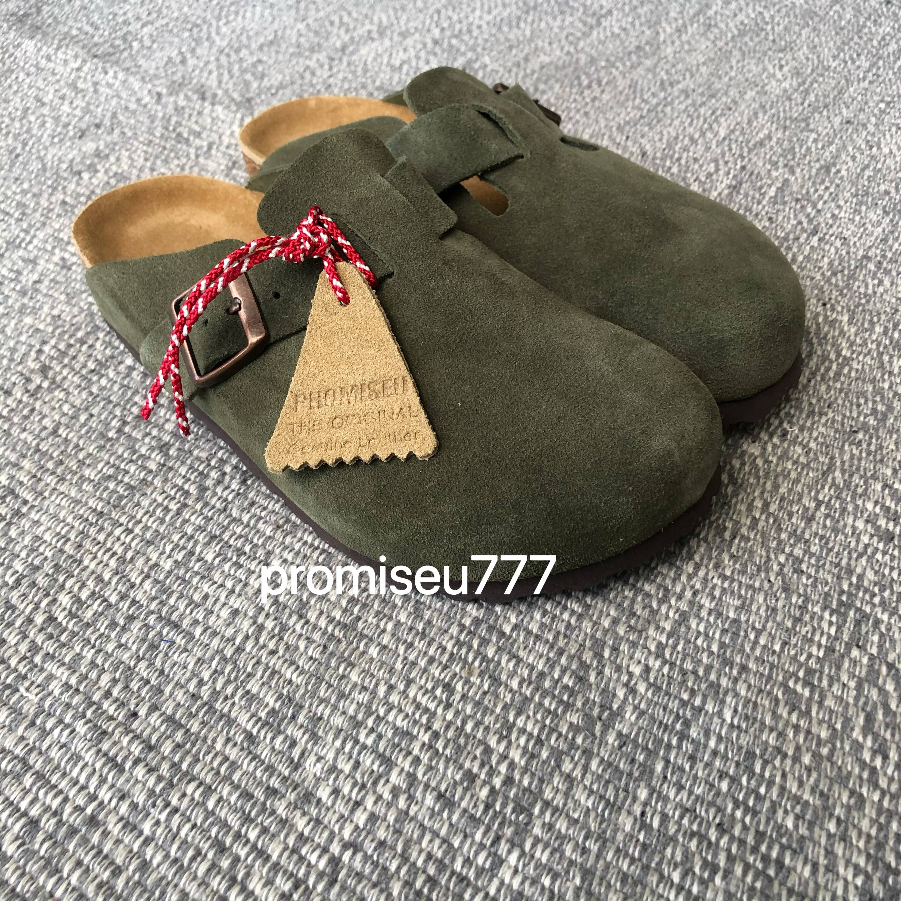 promiseu777 23aw勃肯鞋复古潮流软木底平底休闲百搭纯色包头拖鞋,淘宝优惠券,粉丝福利购,淘宝优惠卷