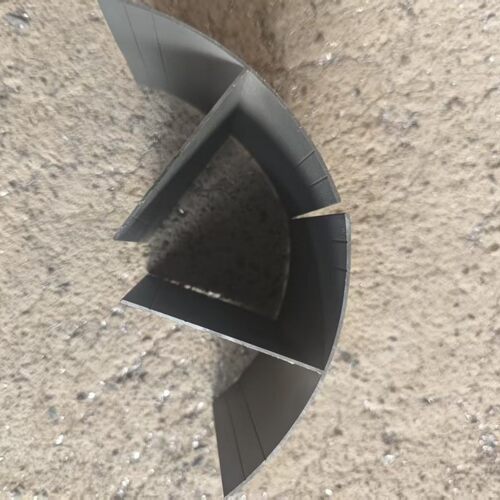 铝合金型材转角门窗包边圆弧T形87 60系列异型窗灰色专用转角 - 图1