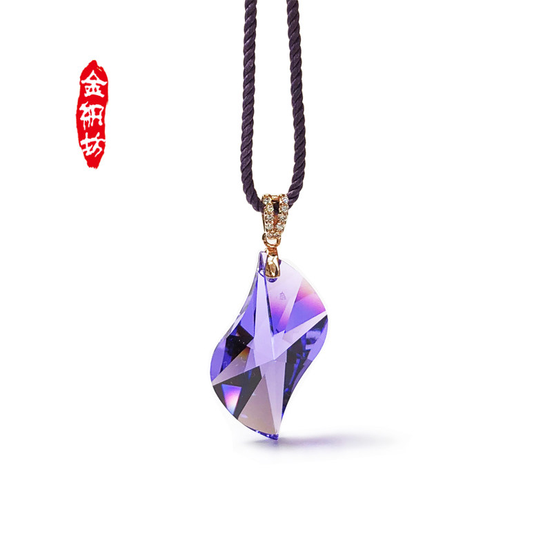 高级感奢华洛世奇子女潮个性项链绳 馨秀 金织坊首饰项链