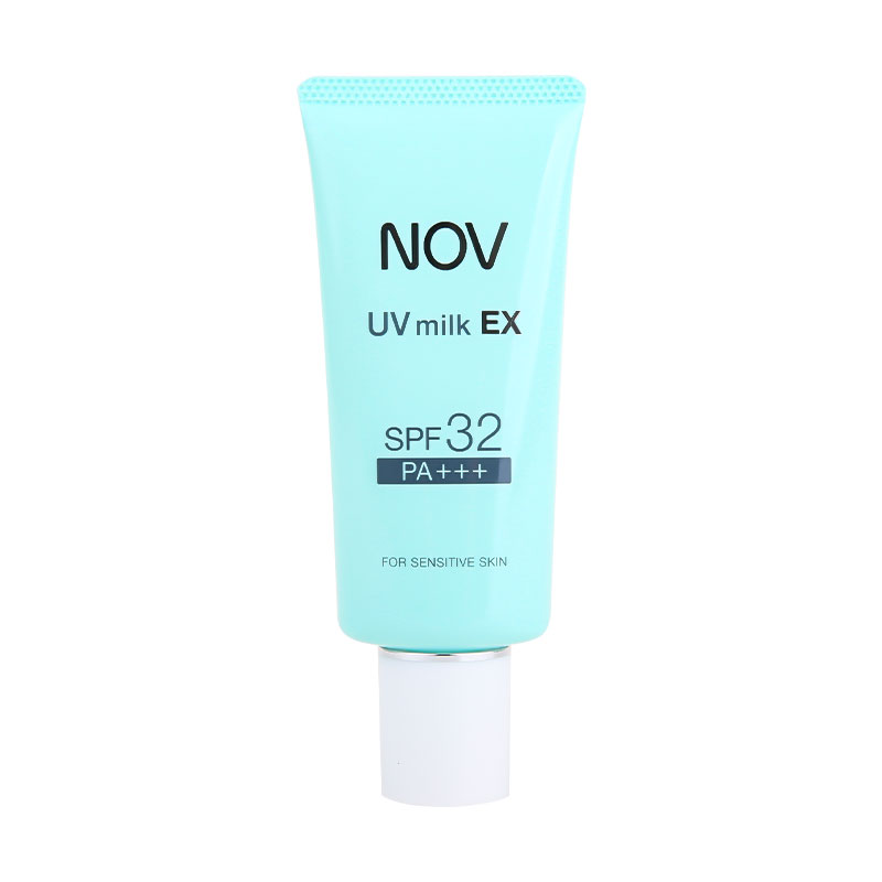 保税日本NOV娜芙防晒霜SPF32milk正常版35g防晒乳加量版46g敏感肌 - 图3