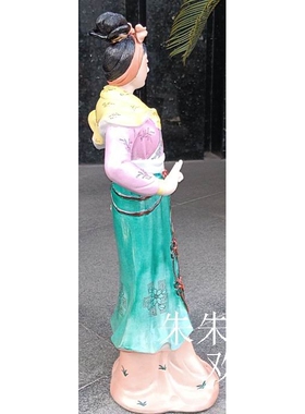 人物雕像陶瓷孙二娘花木兰舞剑公孙大娘像穆桂英站像摆件白娘子60