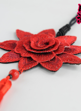 刺绣花民族风长带项链女