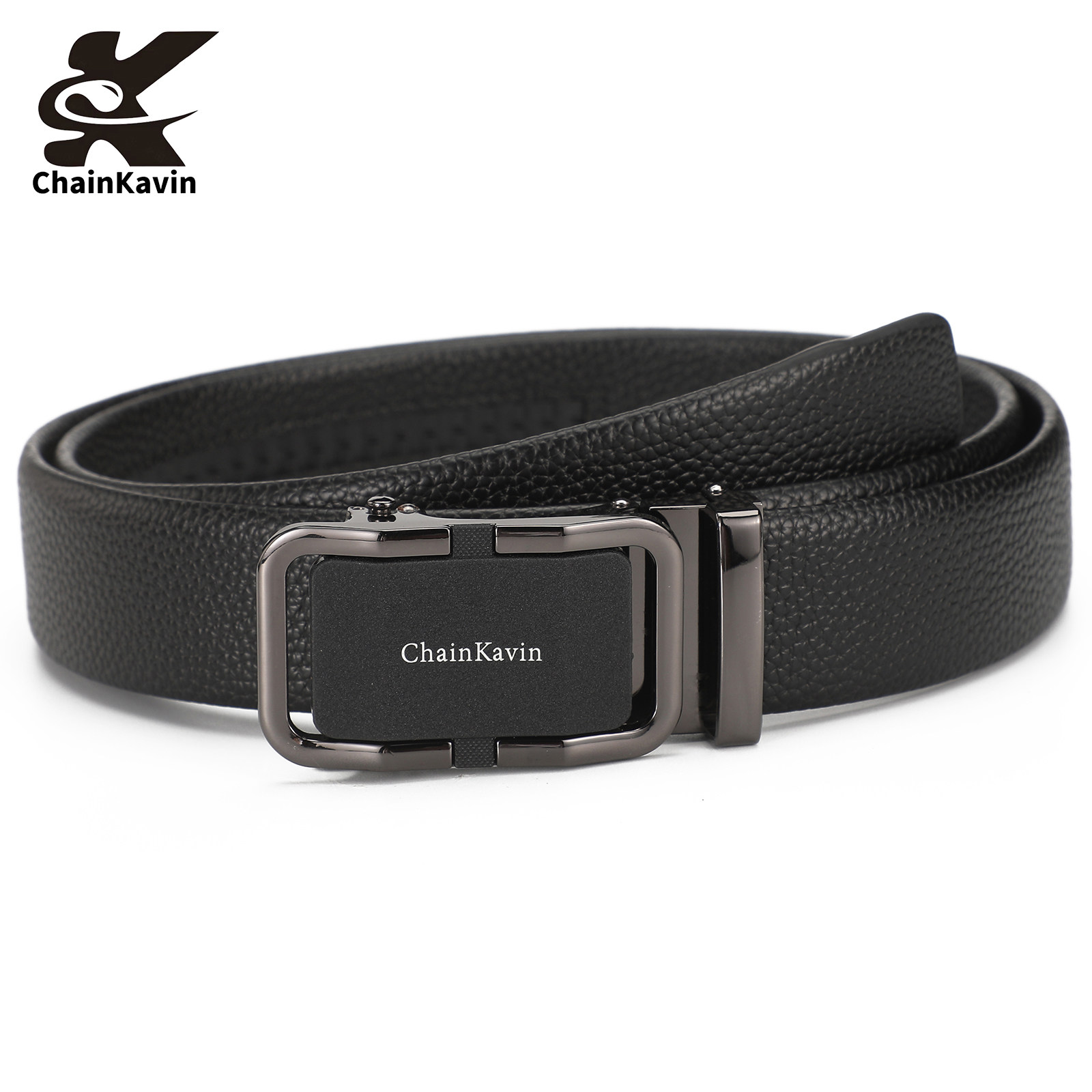 官方正版ChainKavin皮带男商务自动扣年轻人百搭原版G腰带8字礼盒