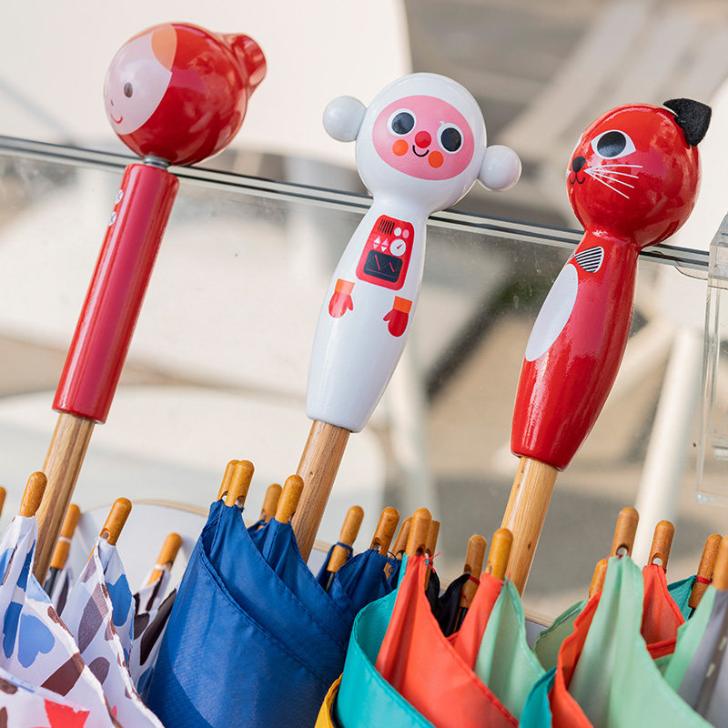 现货法国制 vilac儿童卡通木制长柄太阳伞进口雨伞彩绘轻便小红帽,淘宝优惠券,粉丝福利购,淘宝优惠卷