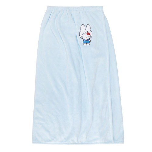 馨帮帮杂货铺家用魔术贴浴巾可爱卡通裹巾吸水速干兔头猫咪浴裙女 - 图3