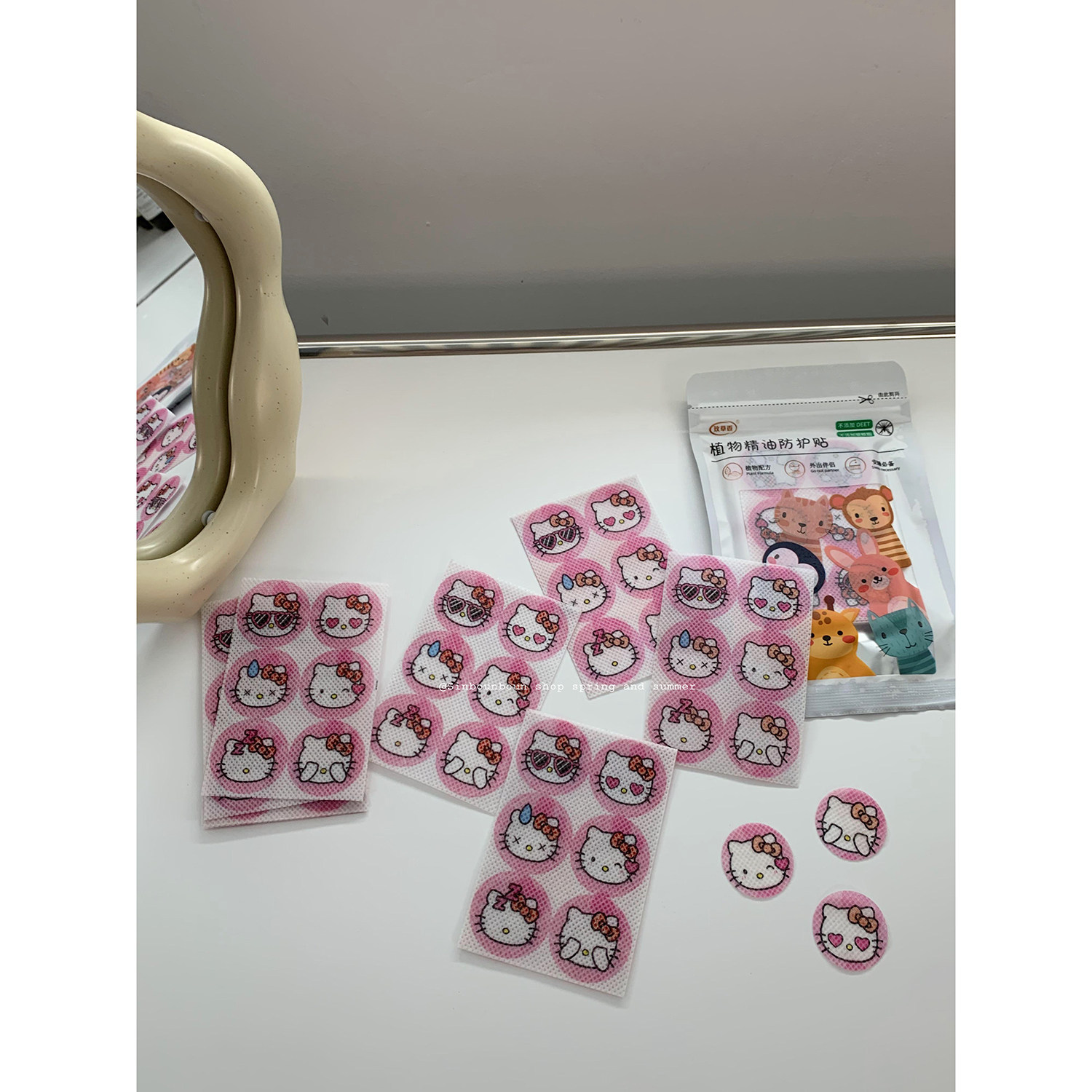 馨帮帮杂货铺 创意卡通三丽鸥驱蚊贴儿童成人植物精油香贴防蚊贴,淘宝优惠券,粉丝福利购,淘宝优惠卷