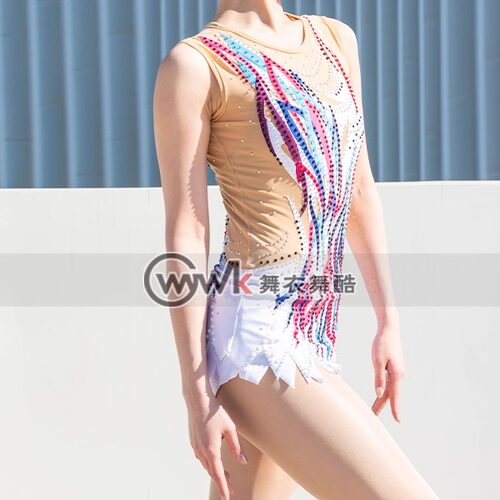 舞衣舞酷艺术体操服健美比赛竞技女儿童表演啦啦操服装艺考技巧服 - 图3