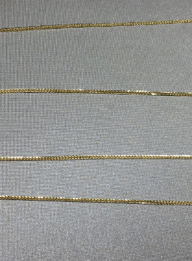 18K黄金项链O字链，销帮链