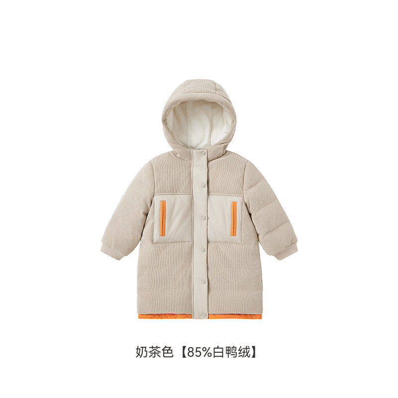 英氏童装羽绒服男女宝宝童轻薄白鸭羽绒马甲背心夹克外套
