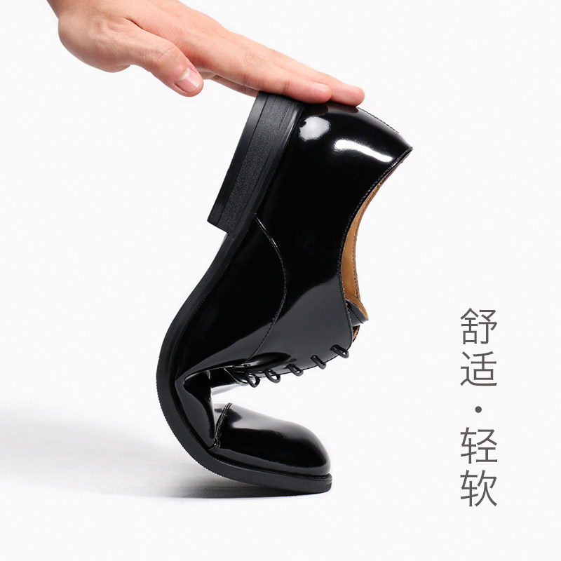 优100男鞋漆皮英伦风潮流男士商务正装皮鞋真皮三接头亮皮牛津鞋,淘宝优惠券,粉丝福利购,淘宝优惠卷