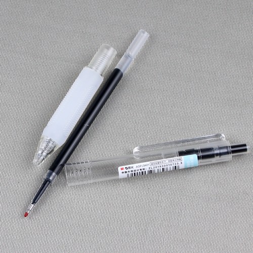 晨光小毛刷速干AGPJ3401按动中性笔0.5笔芯学生简约水笔ST笔尖 - 图2