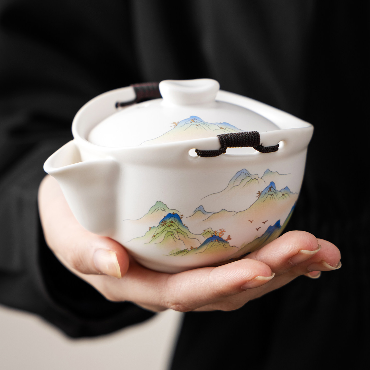 旅行茶具小套装家用便携式功夫泡茶壶陶瓷茶杯户外一壶四杯快客杯,淘宝优惠券,粉丝福利购,淘宝优惠卷