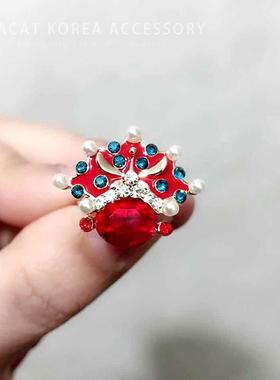 SeaCat合金女民族风京剧脸谱戒指