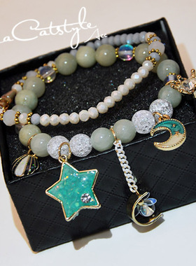 海洋贝壳星星水晶手链