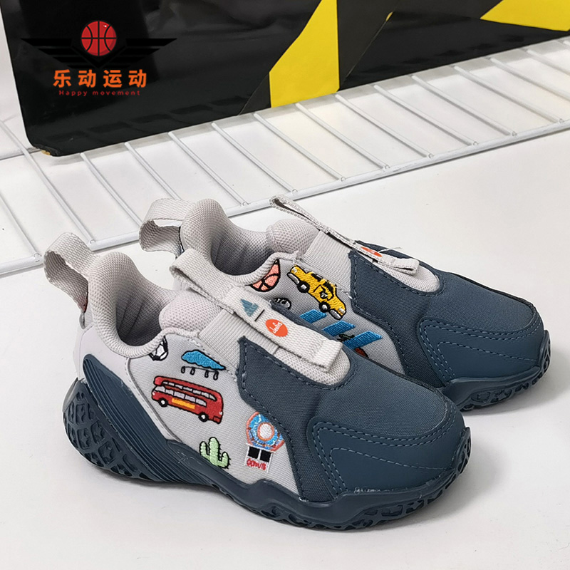 Adidas/阿迪达斯正品春球新款儿童舒适轻便休闲运动鞋 FW8036-图2