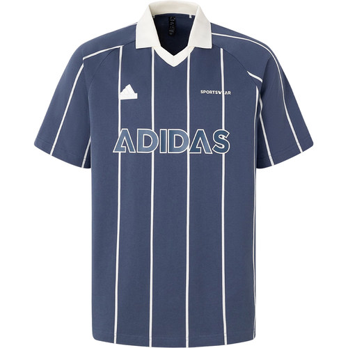 Adidas/阿迪达斯正品夏季新款男士翻领条纹运动休闲T恤JC5745 - 图3
