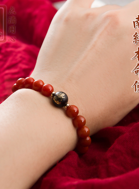 南红玛瑙十二生肖手串送高礼品