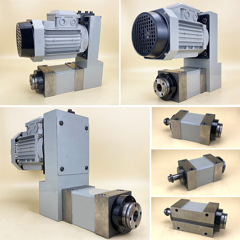 镗铣钻磨机床动力头2号BT30 ER25 ER32 莫氏MT3型主轴头电机组合