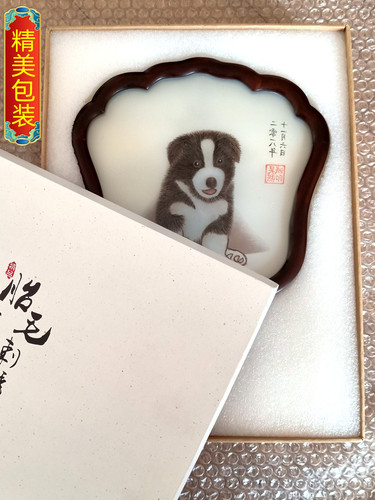 吉祥童子虎年宝宝出生礼物定制生肖胎毛绣婴儿纪念品厚福无量2022 - 图2
