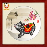 Детская шерстяная картина для новорожденных для младенца, сувенир, подарок на день рождения, делается под заказ, китайский гороскоп